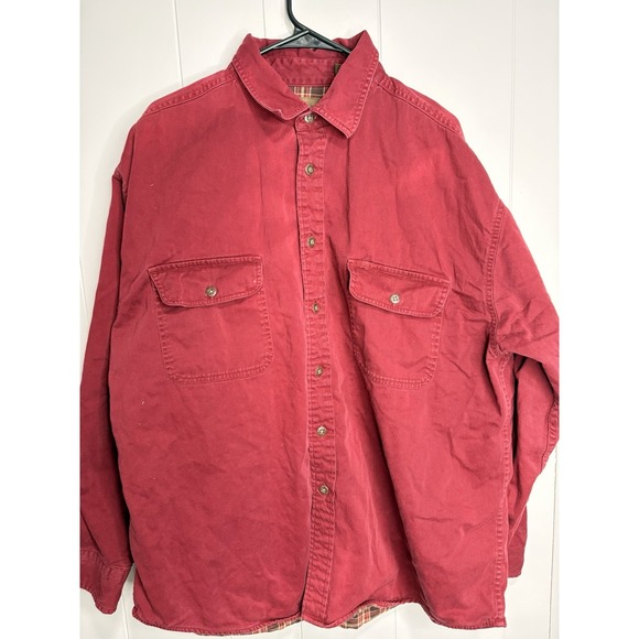 The Unbranded Brand Other - Vintage Mens Red Long Sleeve Button Down Shirt XL Casual Workwear country y2k